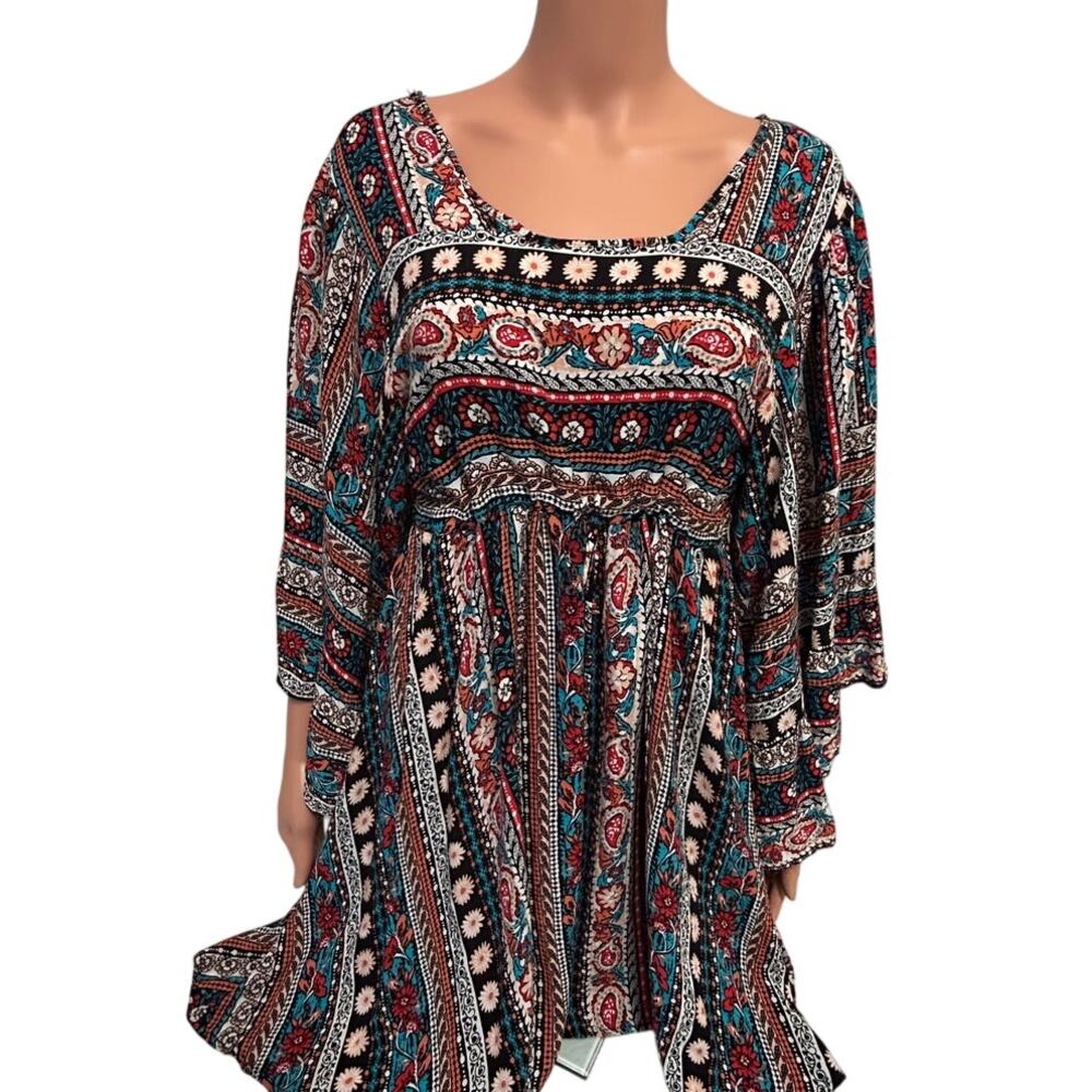 Southern Stitch sz M Nulti colored Boho style top or mini dress